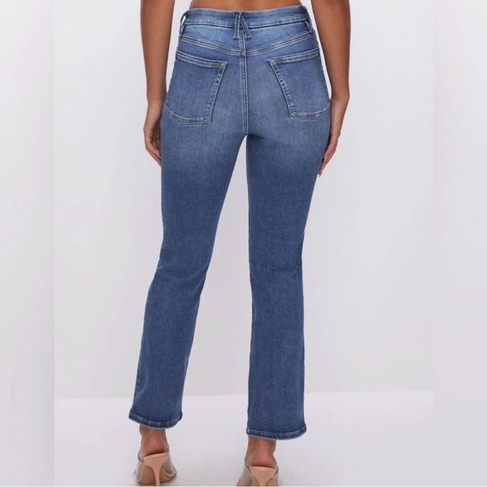 Good American Pull On Straight Power Stretch Jeans Size M Good Legs - Picture 2 of 14